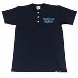 ネイビー | MALIBUFARM 3Bヘンリーネックプリント-Tシャツ | BACKHEAD