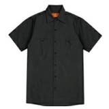 ブラック | 【REDKAP】 4.25ozワークシャツ半袖 | BACKHEAD