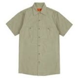 カーキ | 【REDKAP】 4.25ozワークシャツ半袖 | BACKHEAD