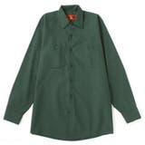 グリーン | 【REDKAP】 4.25ozワークシャツ長袖 | BACKHEAD