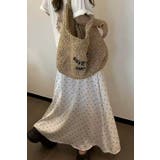 艶やかなサテン素材×ドット柄ロングスカート レディース フレア | Tannsu Dance | 詳細画像8 