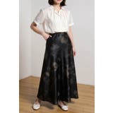 光沢感サテンマーブル柄マキシスカート レディース 夏 ロングスカート | Tannsu Dance | 詳細画像6 