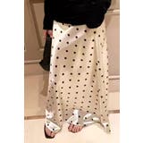 大人の魅力際立つ ドット柄サテンスカート 上品ロング丈 | Tannsu Dance | 詳細画像15 