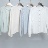 ナチュラル可愛いレースピンタックブラウス｜上品パールボタン 長袖コットンシャツ | Tannsu Dance | 詳細画像19 