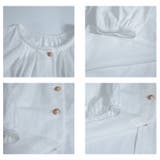 ナチュラルデザインブラウス レディース パフスリーブ＆ウッドボタン付き | Tannsu Dance | 詳細画像15 