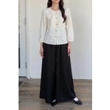 ナチュラルデザインブラウス レディース パフスリーブ＆ウッドボタン付き | Tannsu Dance | 詳細画像7 