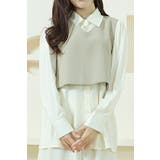 レイヤードブラウス ２点セットレディースブラウス秋冬春レディーストップス | Tannsu Dance | 詳細画像7 