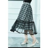 レディーススカート ミモレ丈切り替え２枚重ねマーメイドレーススカート | Tannsu Dance | 詳細画像11 