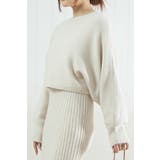 レディースドルマンスリーブトップス セットアップ 厚手ストレッチニットワンピース | Tannsu Dance | 詳細画像7 