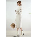 レディースドルマンスリーブトップス セットアップ 厚手ストレッチニットワンピース | Tannsu Dance | 詳細画像12 