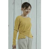 裾側デザインニットレディースプルーオーバー秋冬春ストレッチトップスセーター | Tannsu Dance | 詳細画像9 