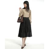 透け柄ミモレ丈フレアースカート 裏地付 | Tannsu Dance | 詳細画像10 