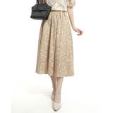 透け柄ミモレ丈フレアースカート 裏地付 | Tannsu Dance | 詳細画像6 