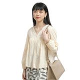 レディース レース使いVネックレース前開き長袖ブラウス | Tannsu Dance | 詳細画像2 