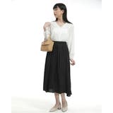 レディース レース使いVネックレース前開き長袖ブラウス | Tannsu Dance | 詳細画像7 