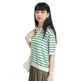 ボーダートップス 半袖 ポロシャツ | Tannsu Dance | 詳細画像11 