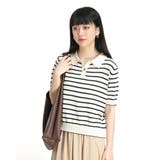 ボーダートップス 半袖 ポロシャツ | Tannsu Dance | 詳細画像8 