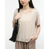 ラウンドカラー半袖プルオーバーレディース トップス カットソー | Tannsu Dance | 詳細画像6 