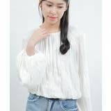 レディースフロントオープンウエストリボンシェルボタンブラウス | Tannsu Dance | 詳細画像2 