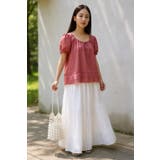 ティアードプリーツシフォンロングスカート ウエストゴム マキシ丈 レディース | Tannsu Dance | 詳細画像13