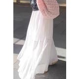 ティアードプリーツシフォンロングスカート ウエストゴム マキシ丈 レディース | Tannsu Dance | 詳細画像4