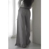 フリル裾 ストライプ ワイドパンツ | Tannsu Dance | 詳細画像9 