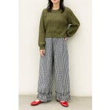 ギンガムチェック ワイドパンツ フリル裾 | Tannsu Dance | 詳細画像8 