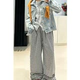 ギンガムチェック ワイドパンツ フリル裾 | Tannsu Dance | 詳細画像10 