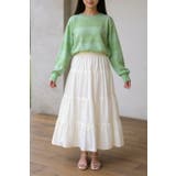 無地ティアードロングスカート マキシ丈 裏地付き ウエストゴム レディース | Tannsu Dance | 詳細画像10