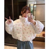 フラワープリント 中綿ジャケット ショート | Tannsu Dance | 詳細画像2 