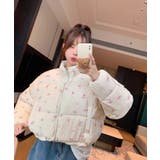 フラワープリント 中綿ジャケット ショート | Tannsu Dance | 詳細画像3 