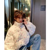 フラワープリント 中綿ジャケット ショート | Tannsu Dance | 詳細画像5 