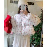 フラワープリント 中綿ジャケット ショート | Tannsu Dance | 詳細画像7 