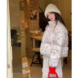 フラワープリント 中綿ジャケット ショート | Tannsu Dance | 詳細画像9 