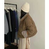 チェック柄 中綿ジャケット レディース | Tannsu Dance | 詳細画像6 