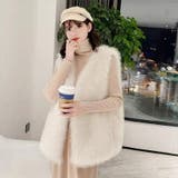 L .BEIGE | ロング ファーベスト レディース | Tannsu Dance