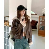 ボア衿 フェイクレザー アビエイタージャケットエコムートンジャケット | Tannsu Dance | 詳細画像3 