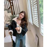 ボア衿 フェイクレザー アビエイタージャケットエコムートンジャケット | Tannsu Dance | 詳細画像7 