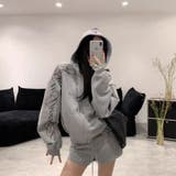 Gray | セットアップ レディース スウェット | Tannsu Dance