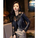 フェイクレザー ライダースジャケット 合皮 | Tannsu Dance | 詳細画像10 