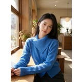 アシンメトリーカラー ニットカーディガン レディース | Tannsu Dance | 詳細画像3 