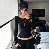 Black | トップス レディース 長袖 | Tannsu Dance