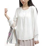 ラウンドネック長袖タックトップス | Tannsu Dance | 詳細画像2 