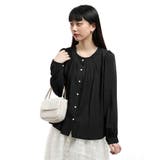 ラウンドネック長袖タックトップス | Tannsu Dance | 詳細画像8 