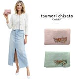 tsumorichisatoCARRY キラキラネコストーン 二つ折り財布 | Tasche Jack | 詳細画像1 