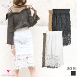 ウエストゴムレーススカート ボトムス スカート | TATHPHILLIA | 詳細画像1 