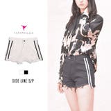 サイドラインデニムショートパンツ ボトムス パンツ | TATHPHILLIA | 詳細画像1 
