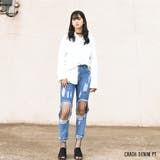 クラッシュデニムパンツ ボトムス パンツ | TATHPHILLIA | 詳細画像3