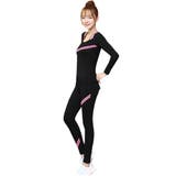 C：ブラック×ライトピンク | フィットネスウェア レディース ヨガウェア | teddyshop