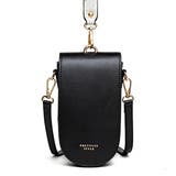 ブラック | スマホポーチ ポシェット レディース | teddyshop